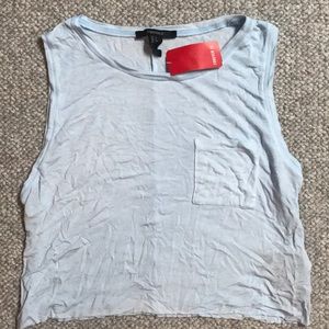 NWT Baby Blue Crop Top